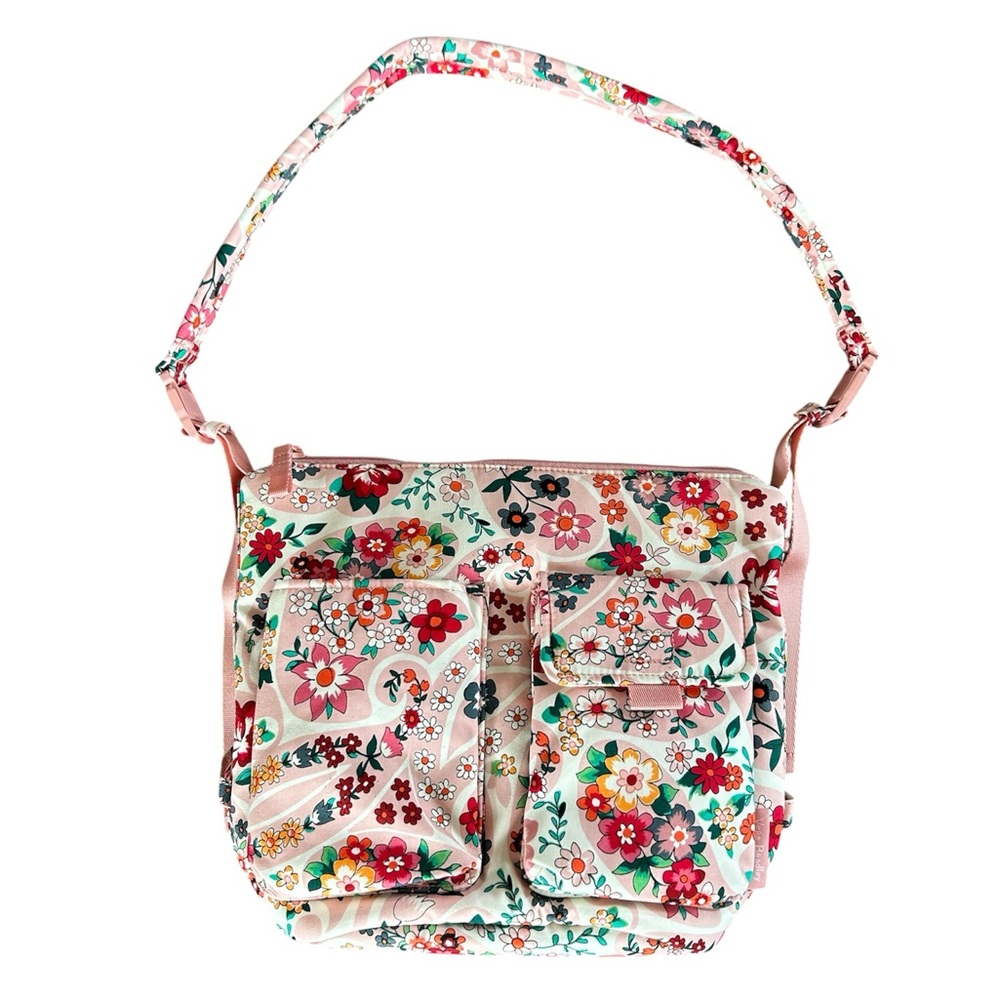 Vera Bradley | Women’s Pink/White/Red Floral Single Adjustable Strap Tote Bag OS - Picture 13 of 13